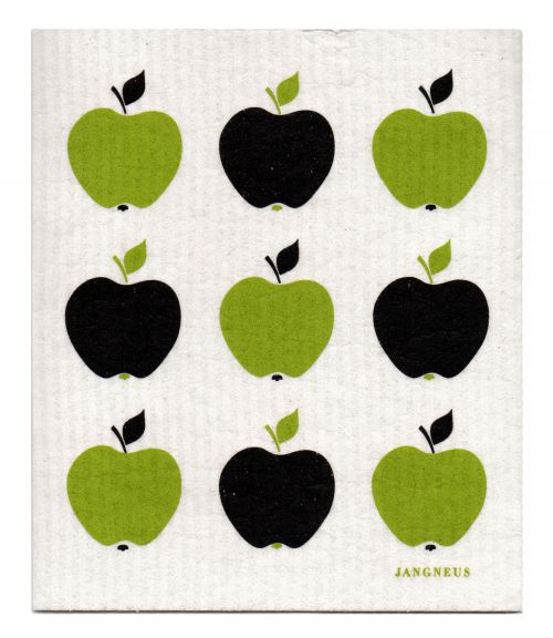 Green Apples Small Dishcloth