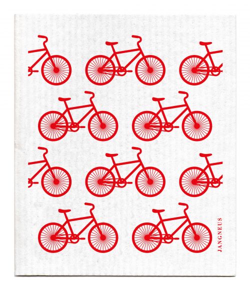 Red Bikes Dishcloth