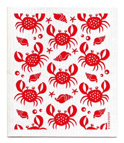 Red Crabs Dishcloth